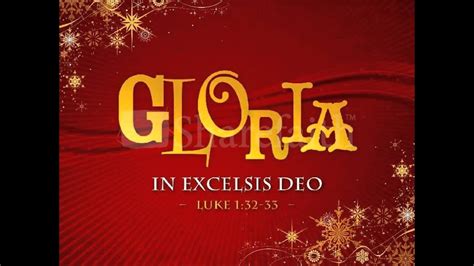 gloria in excelsis deo youtube|More.